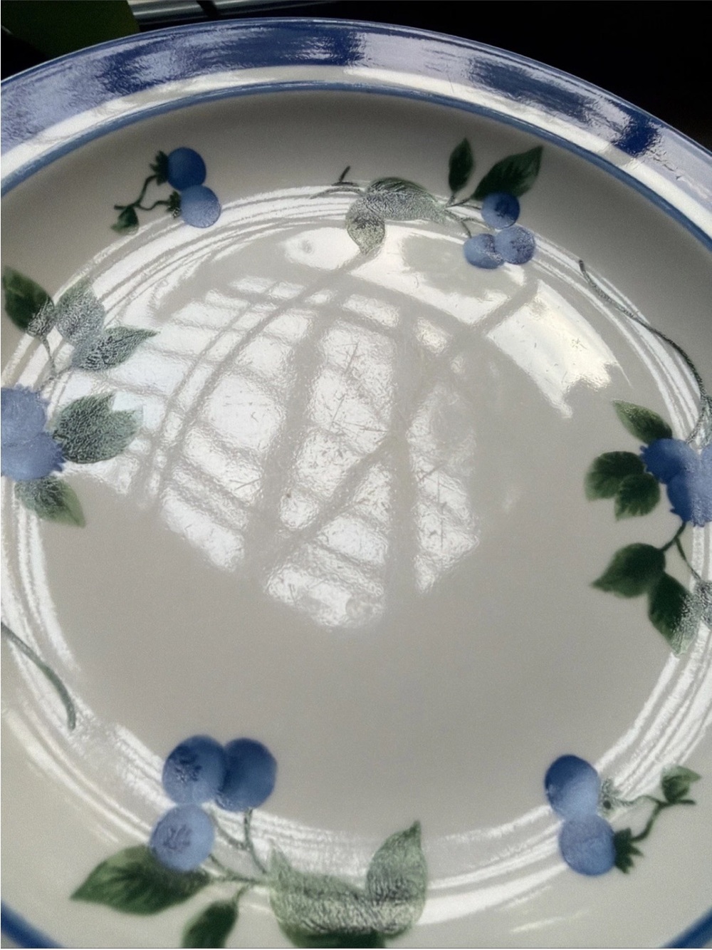 LL Bean Blueberry Stoneware Salad Plates 8.5” Set Of 2 Retired Cottagecore - Picture 5 of 6